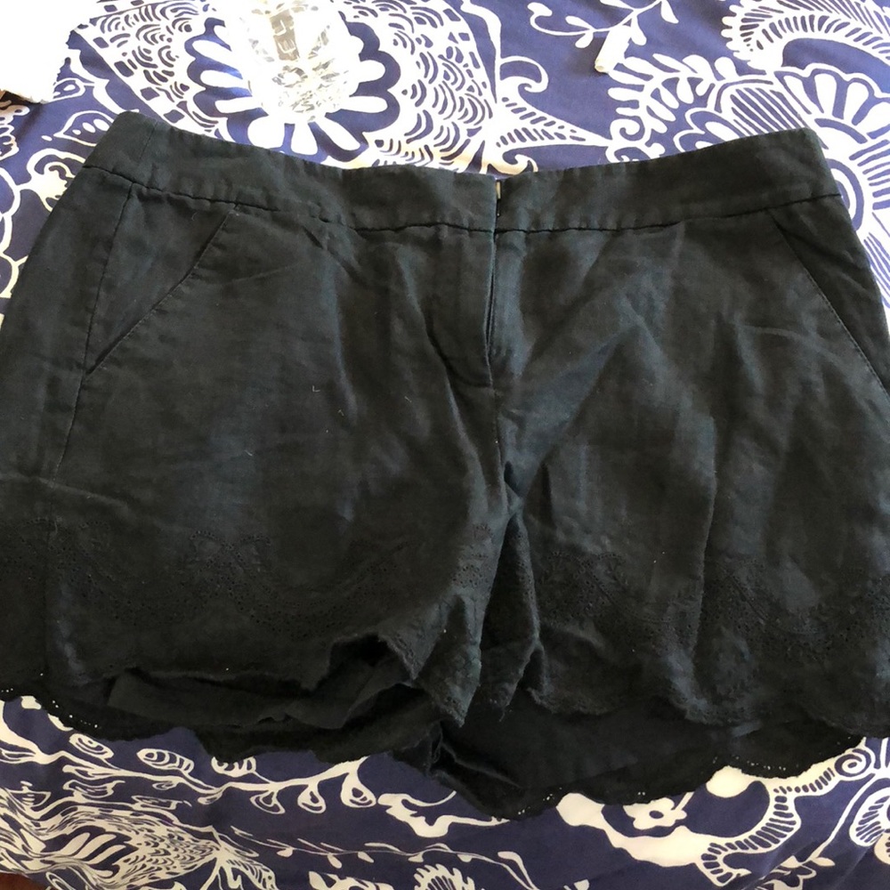 black shorts